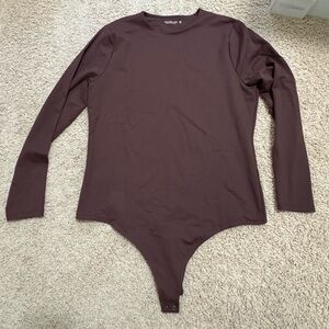 Abercrombie & Fitch Long Sleeve Brown Bodysuit XXL